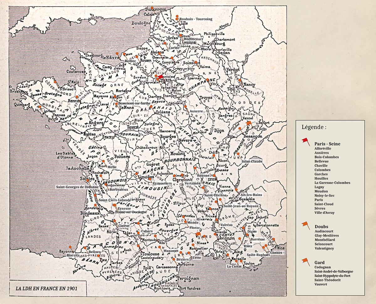 La Ligue des droits de l'Homme en France en 1901