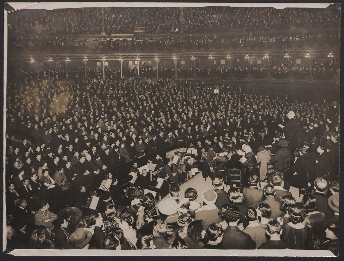 Conférence au Trocadéro, photographie,1922