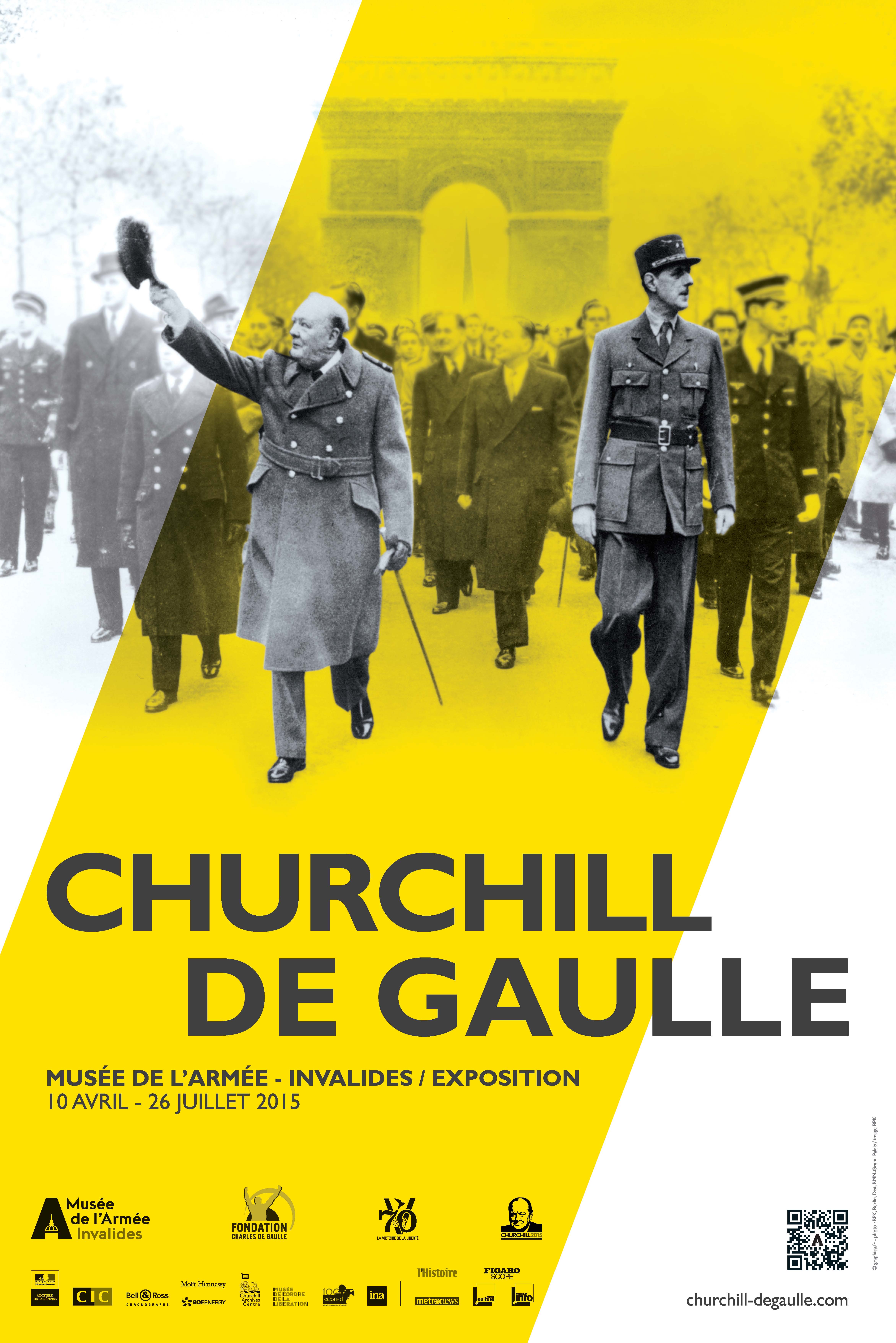 AFFICHE expoChurchill DeGaulle