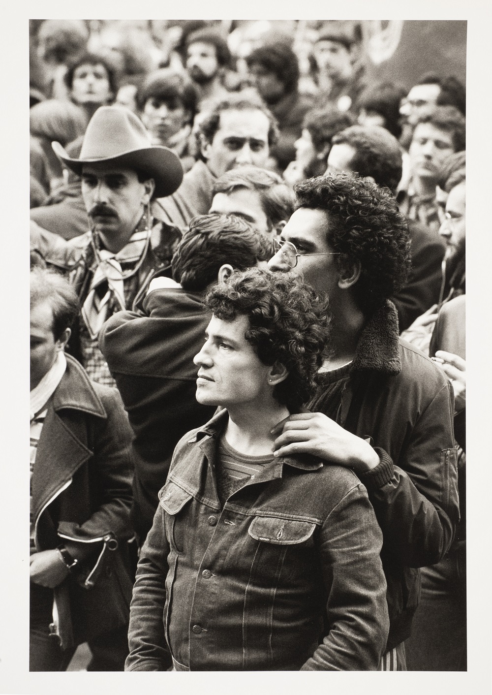 Élie Kagan. Marche nationale pour les droit et les libertés des homosexuels et des lesbiennes. Paris 4 avril 1981 B54 1 LC KAGAN B54 1 